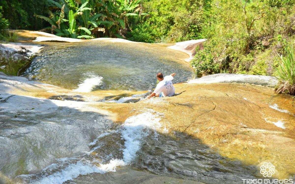 Cachoeira na região de Glicério